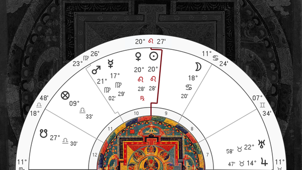 Example horary & a mandala of relationship